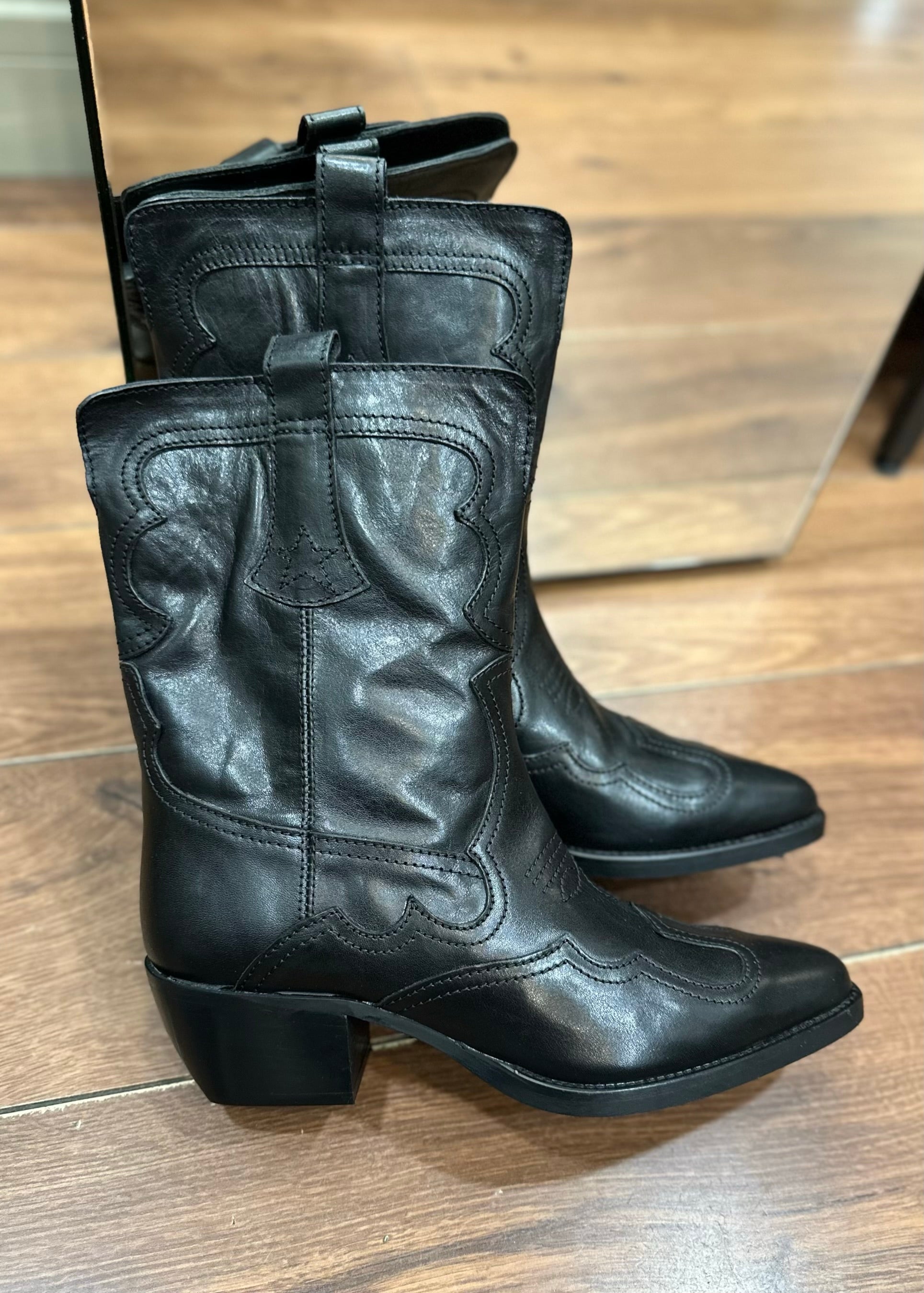 Bottines santiag Semerdjian S016 Noir