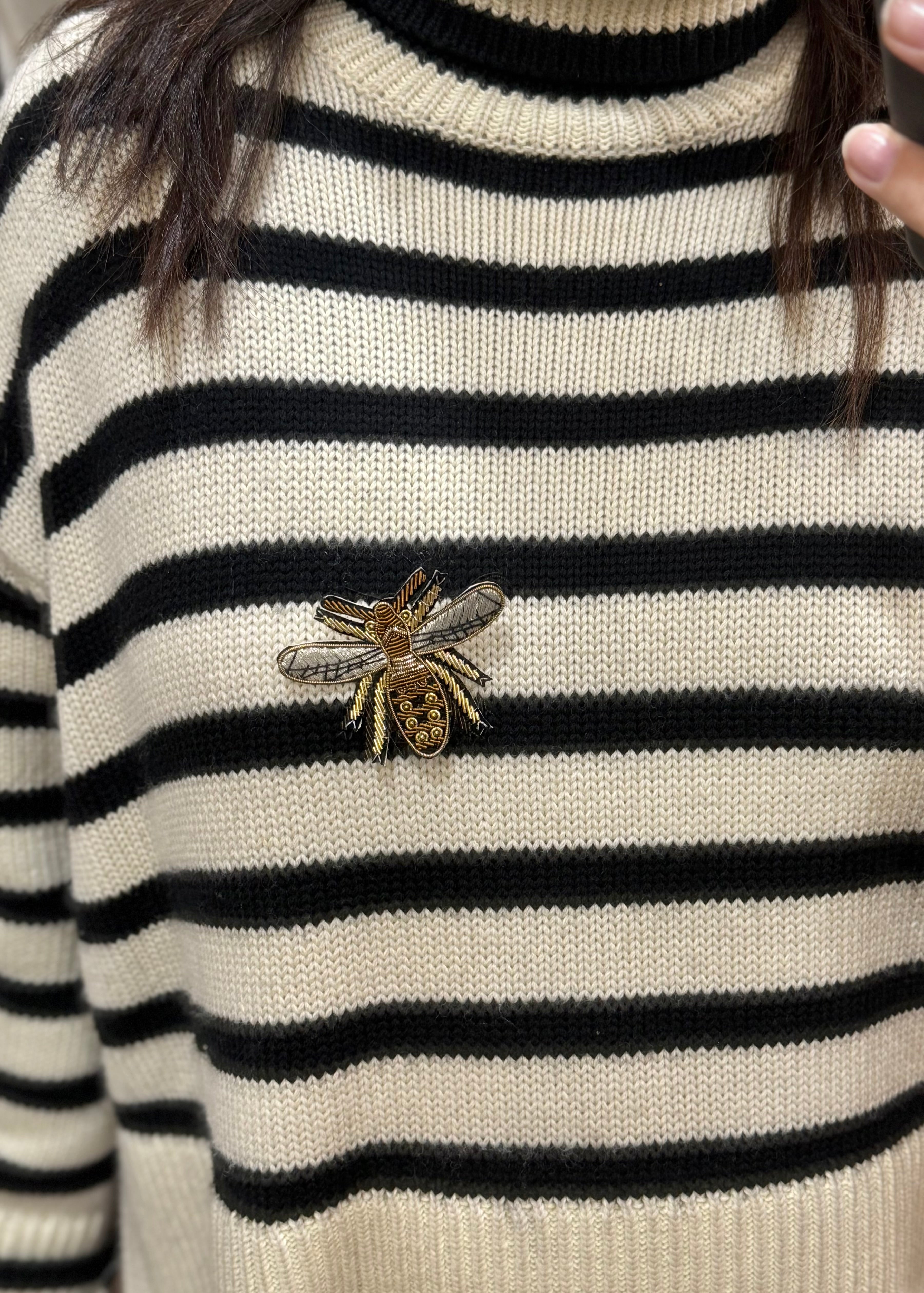 Broche Abeille brodée - Sixton London