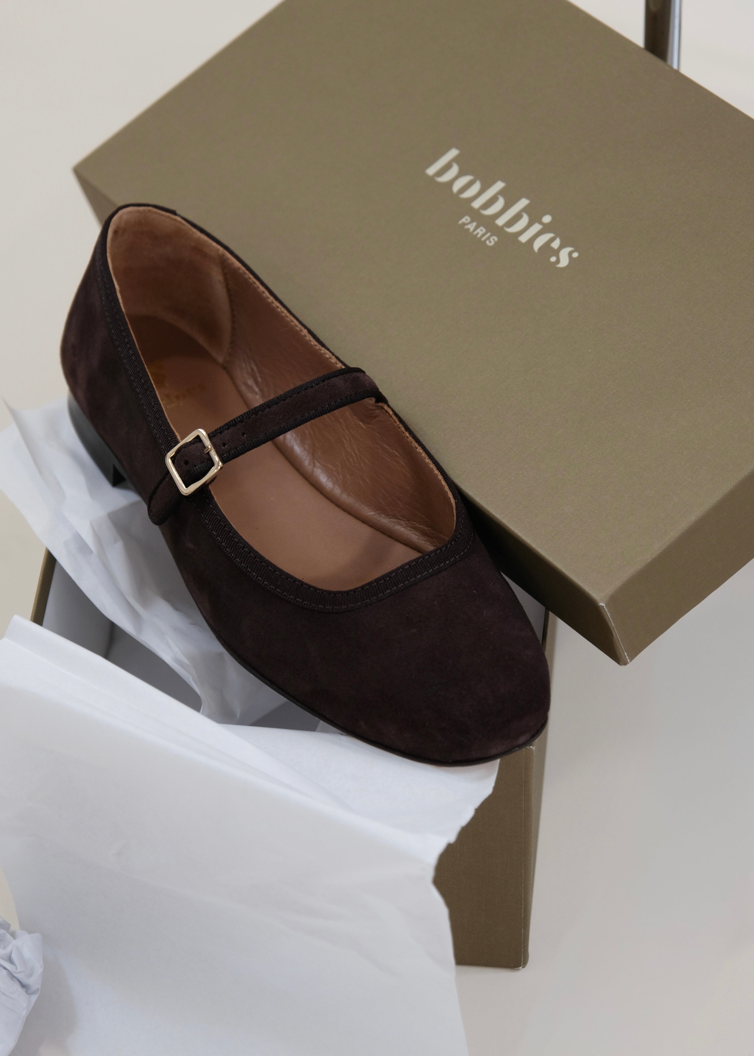 Ballerines Bobbies Nova marron truffé Bobbies