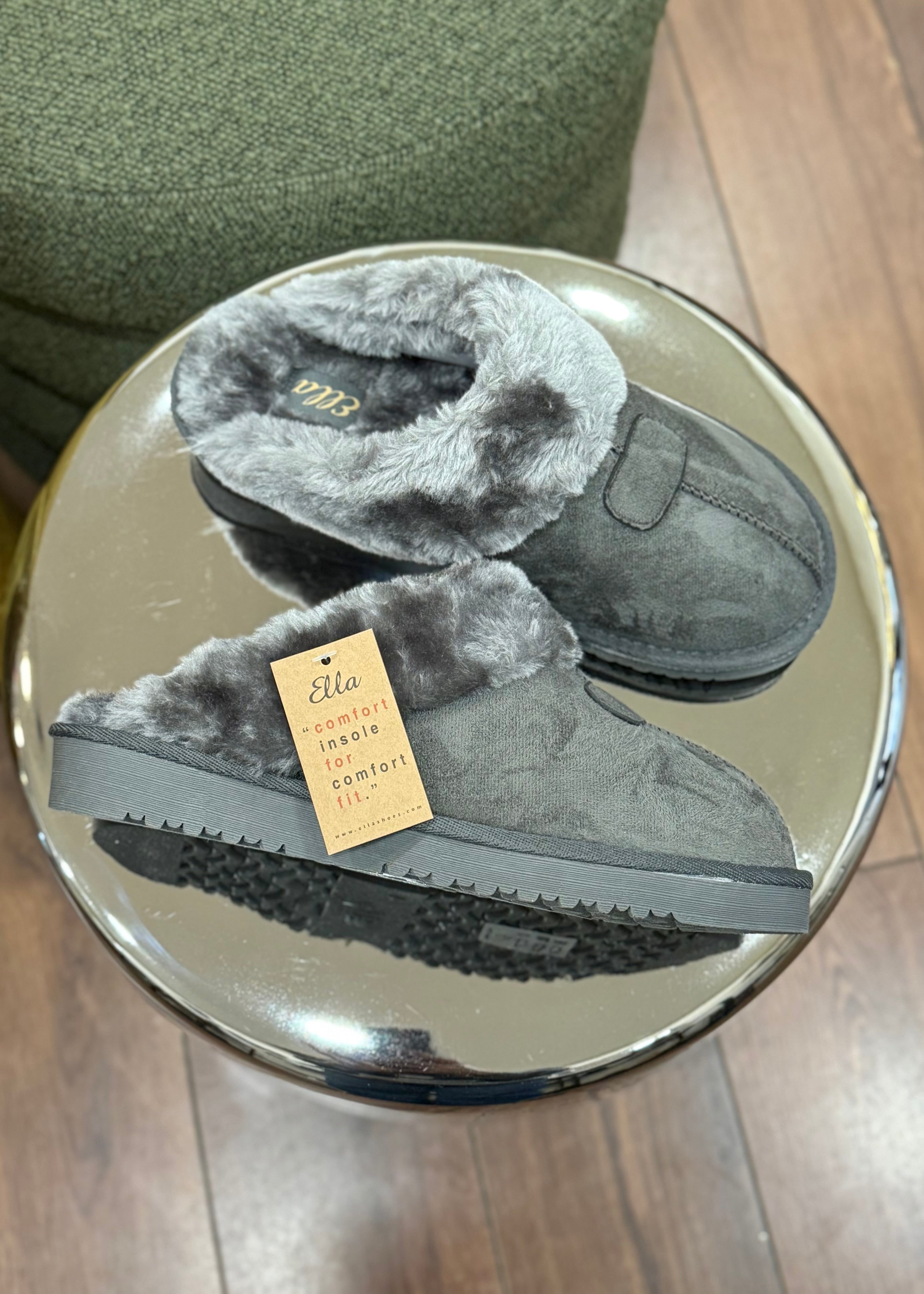 Chaussons Homewear Fur Grey L'adresse Corte