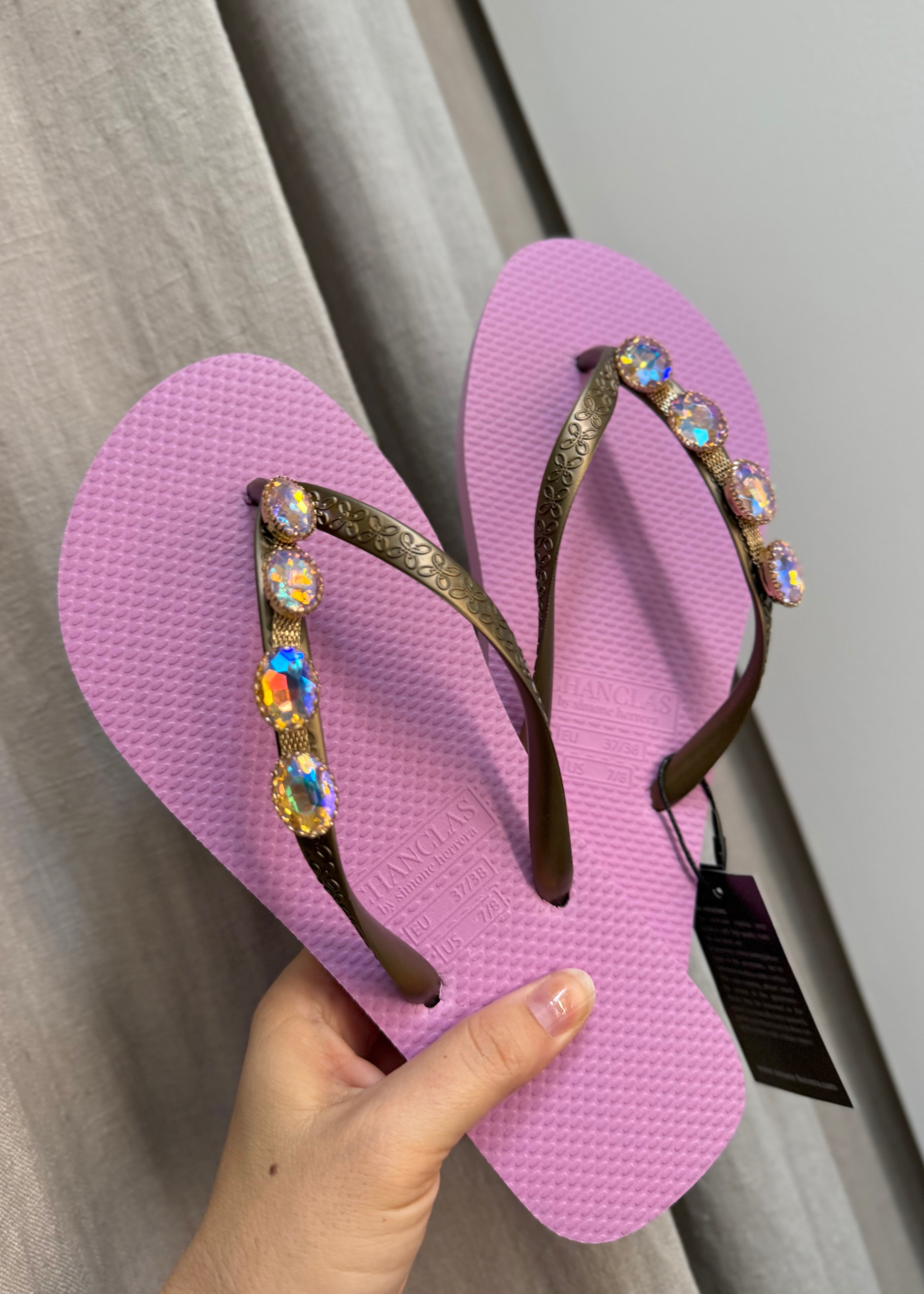 Tongs Chanclas Carmina Mauve Chanclas by Simone Herrera