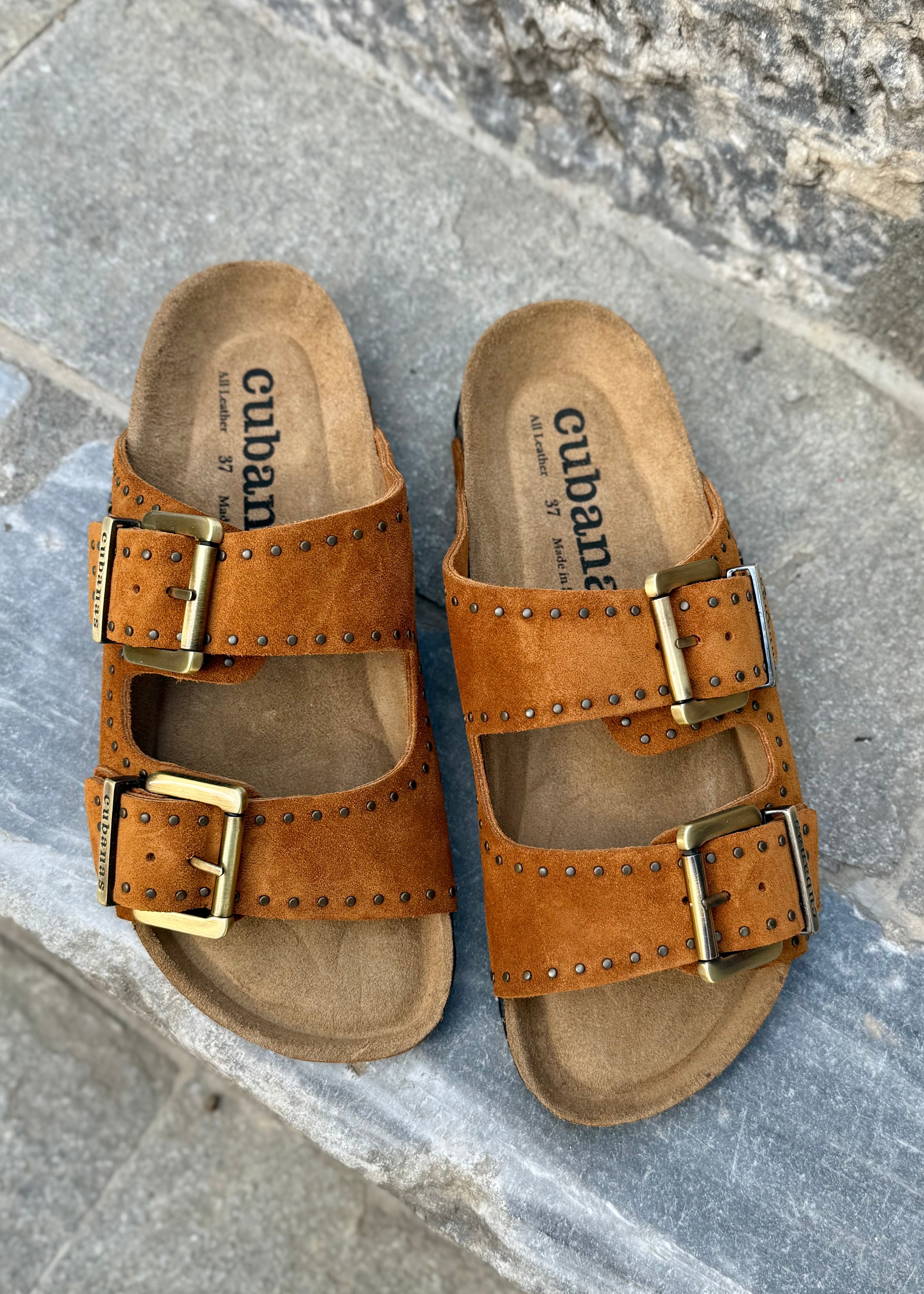 Sandales Cubanas Amalia Brown studs Cubanas