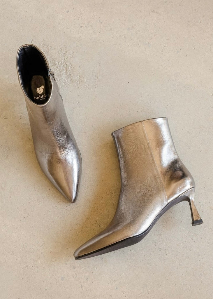 Bottines à talons Bobbies Audrey Silver Bobbies