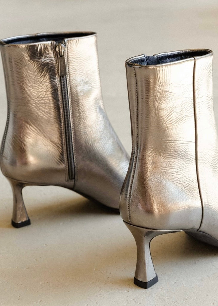 Bottines à talons Bobbies Audrey Silver Bobbies