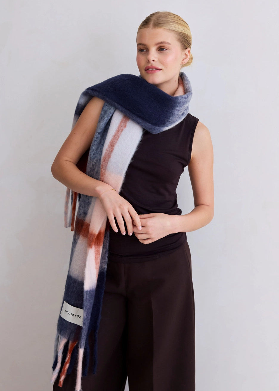 Écharpe Arctic Fox & Co - Navy check Arctic Fox and Co