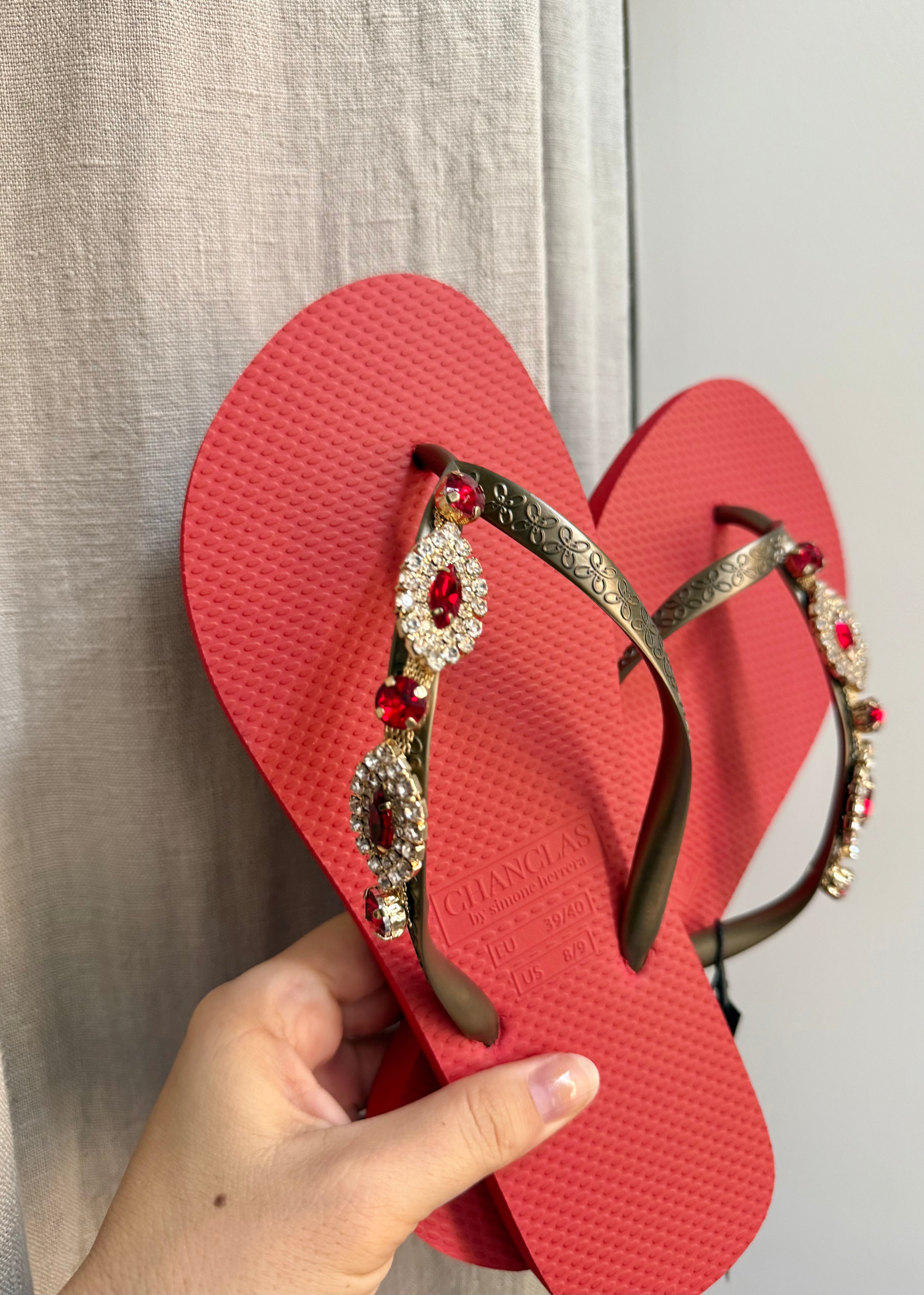 Tongs Chanclas Carlina Rouge Chanclas by Simone Herrera