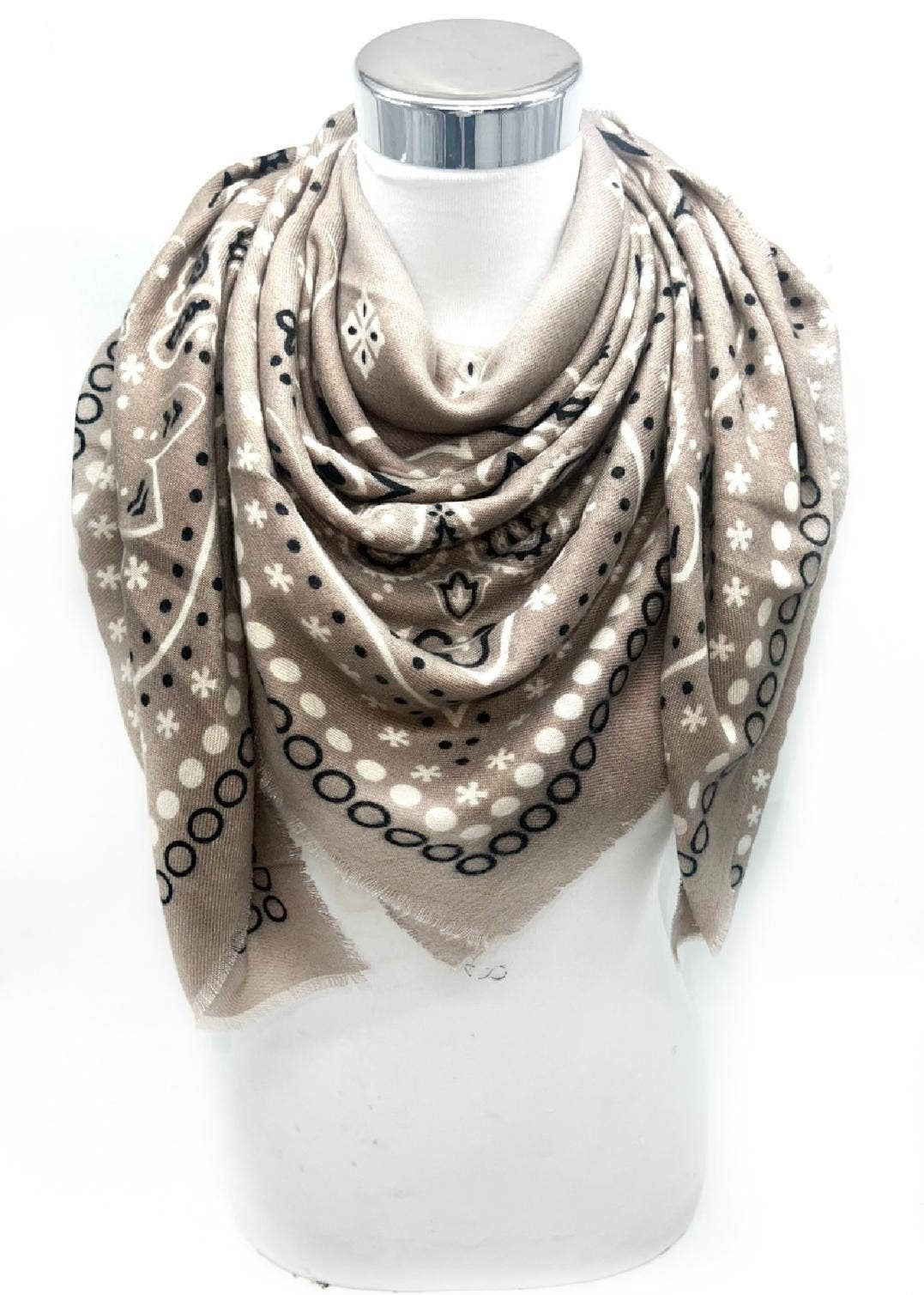 Foulard maxi carré K7 Paisley