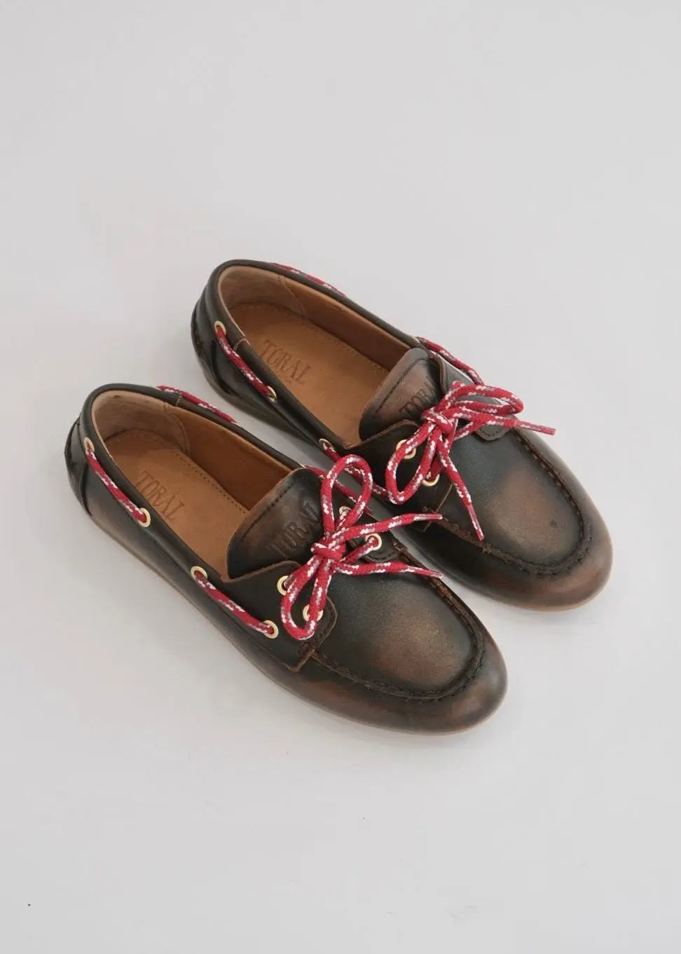 Mocassins Toral Kimana gold Cuero Toral