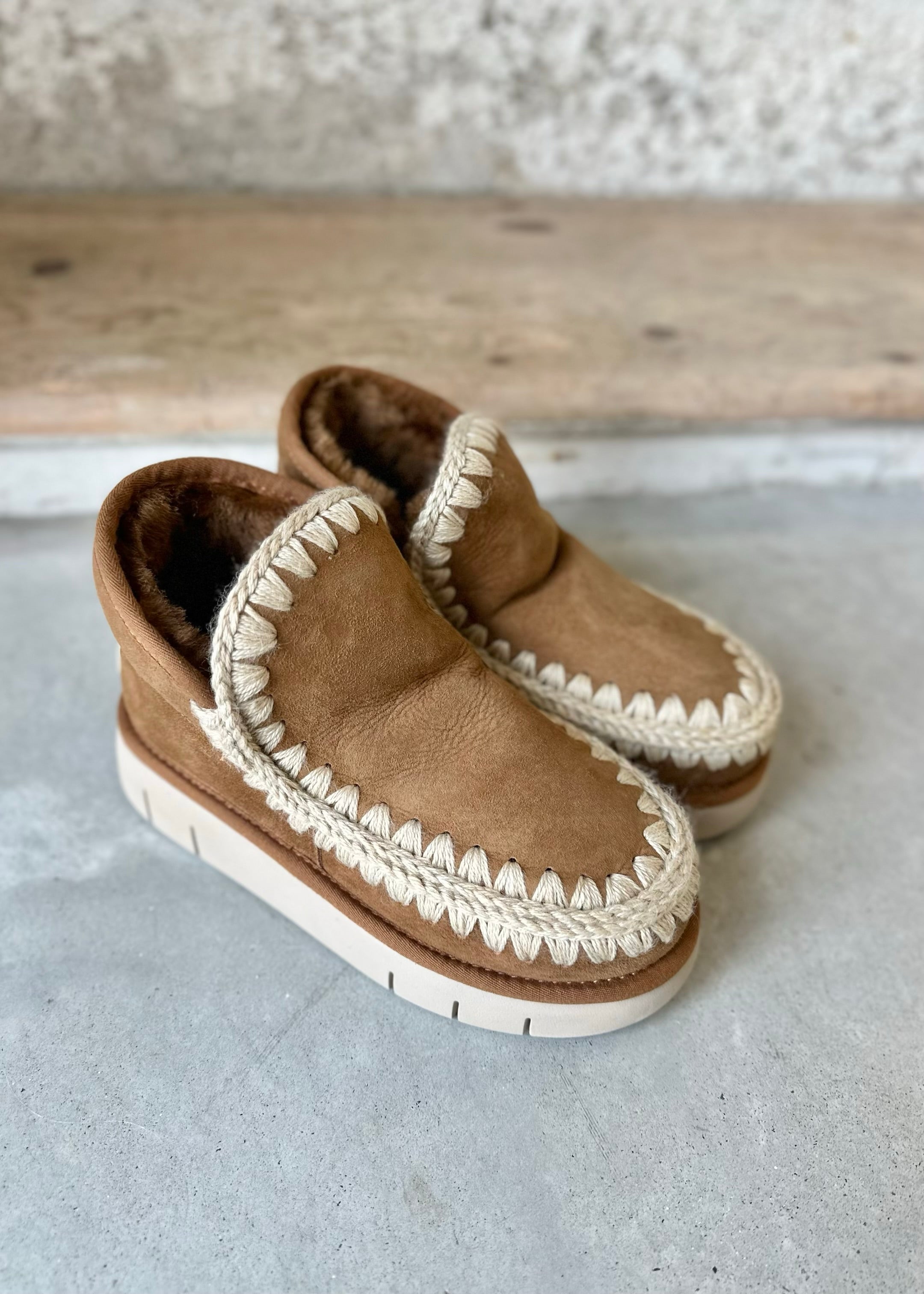 Boots Mou Eskimo Bounce sneaker Cognac