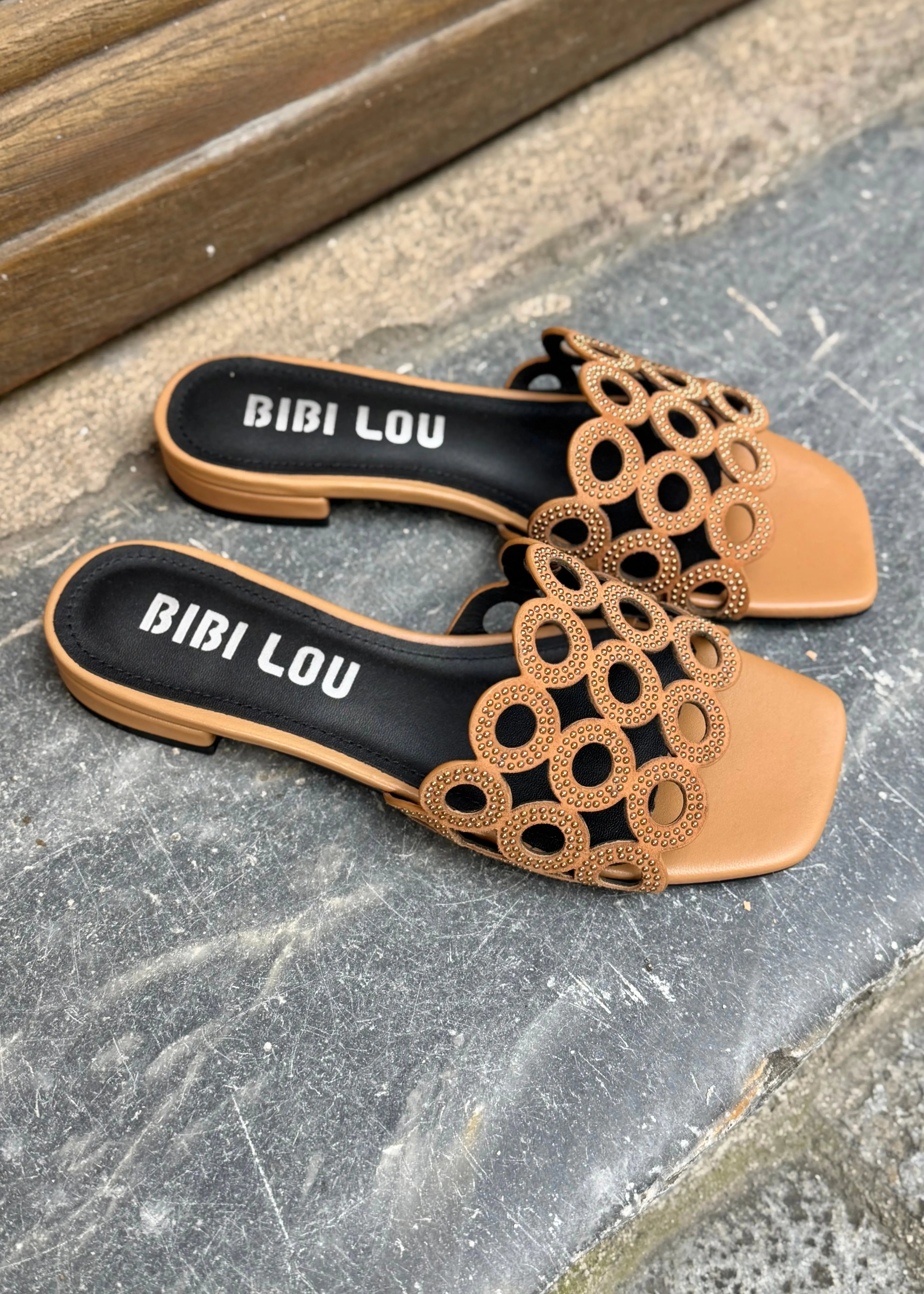 Mules Bibi Lou Oribu flat Tan Bibi Lou