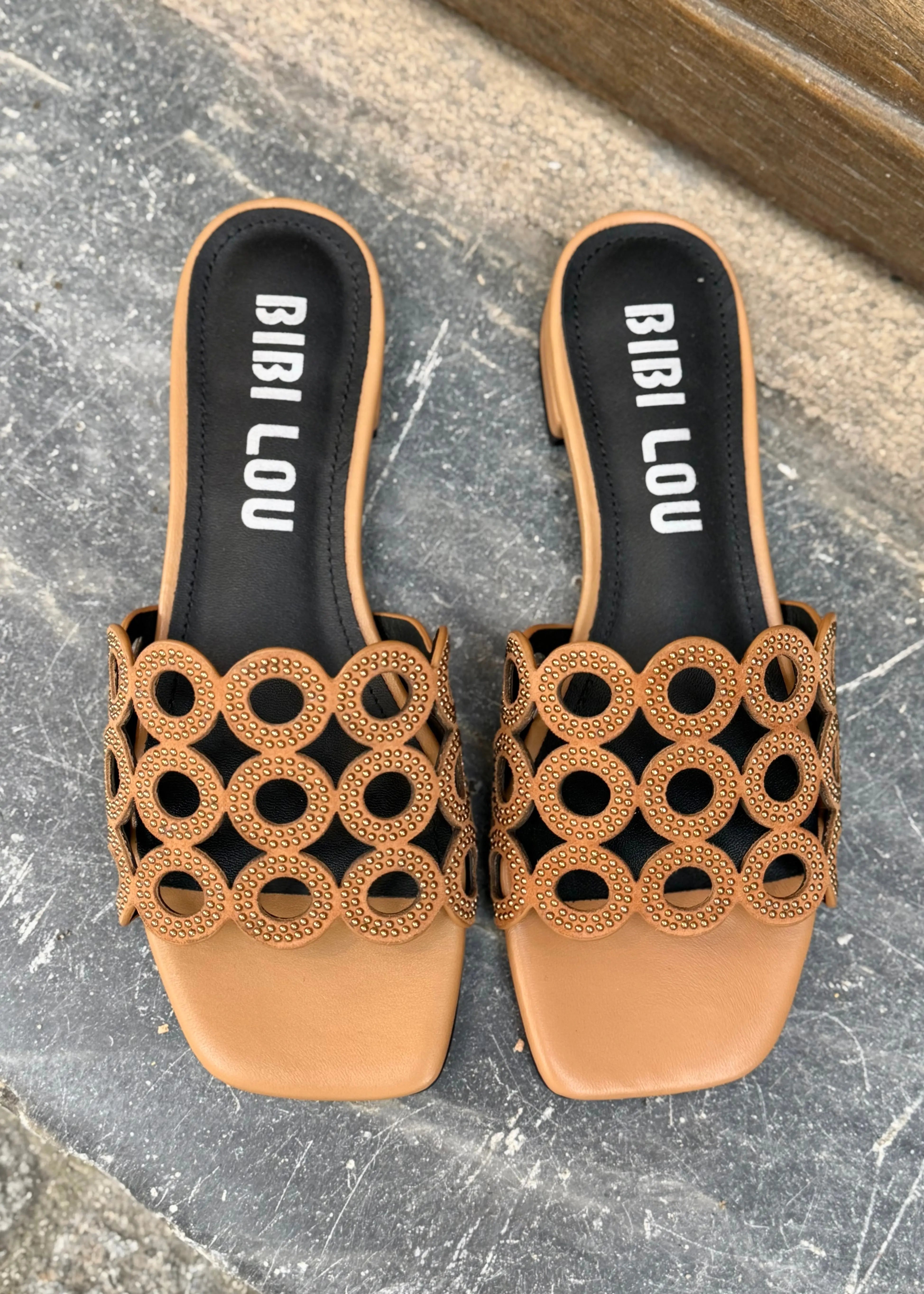 Mules Bibi Lou Oribu flat Tan Bibi Lou