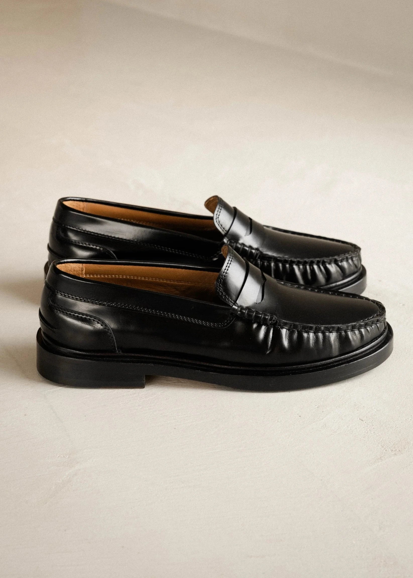 Mocassins Polly noir bobbies