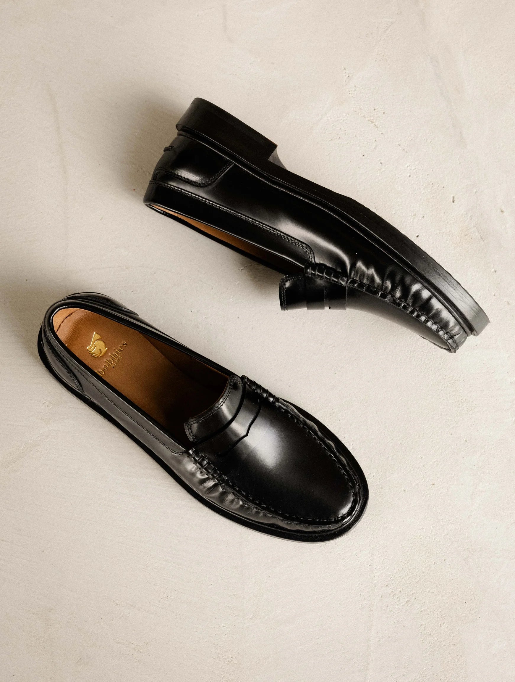 Mocassins Polly noir bobbies