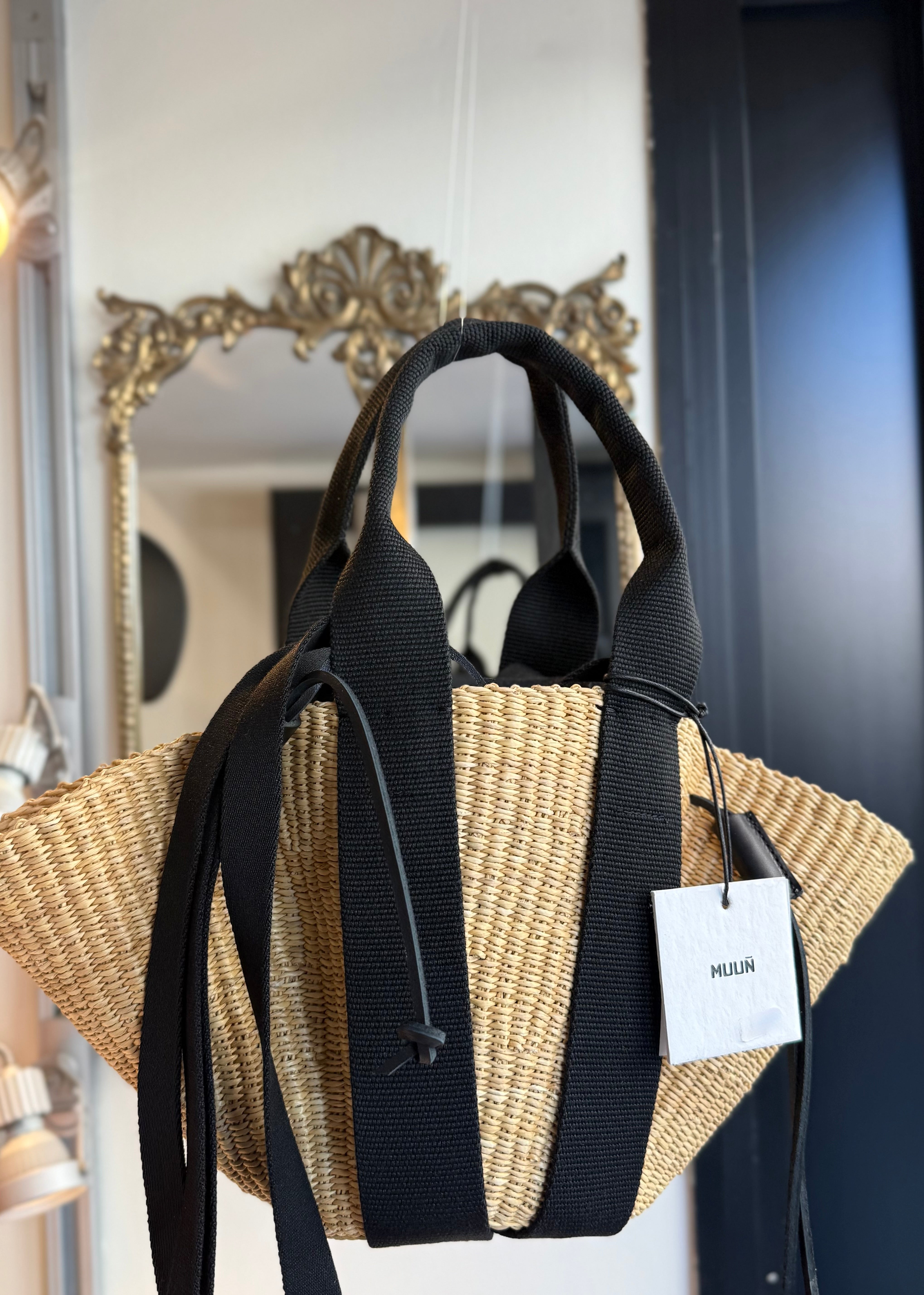 Panier Muuñ mini So - Natural - Black Handles Muuñ