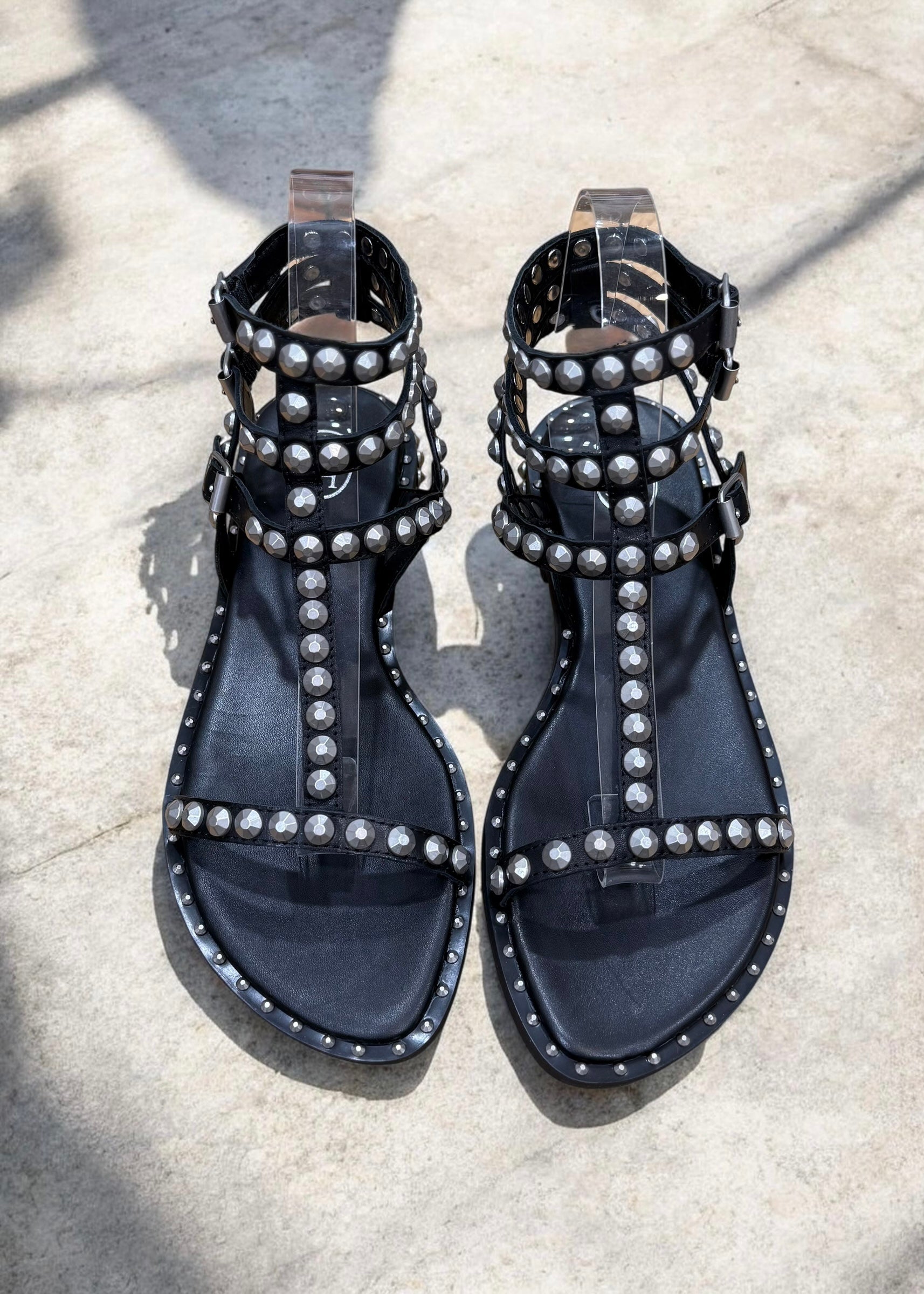 Sandales Ash Play Noir/Antic silver Ash