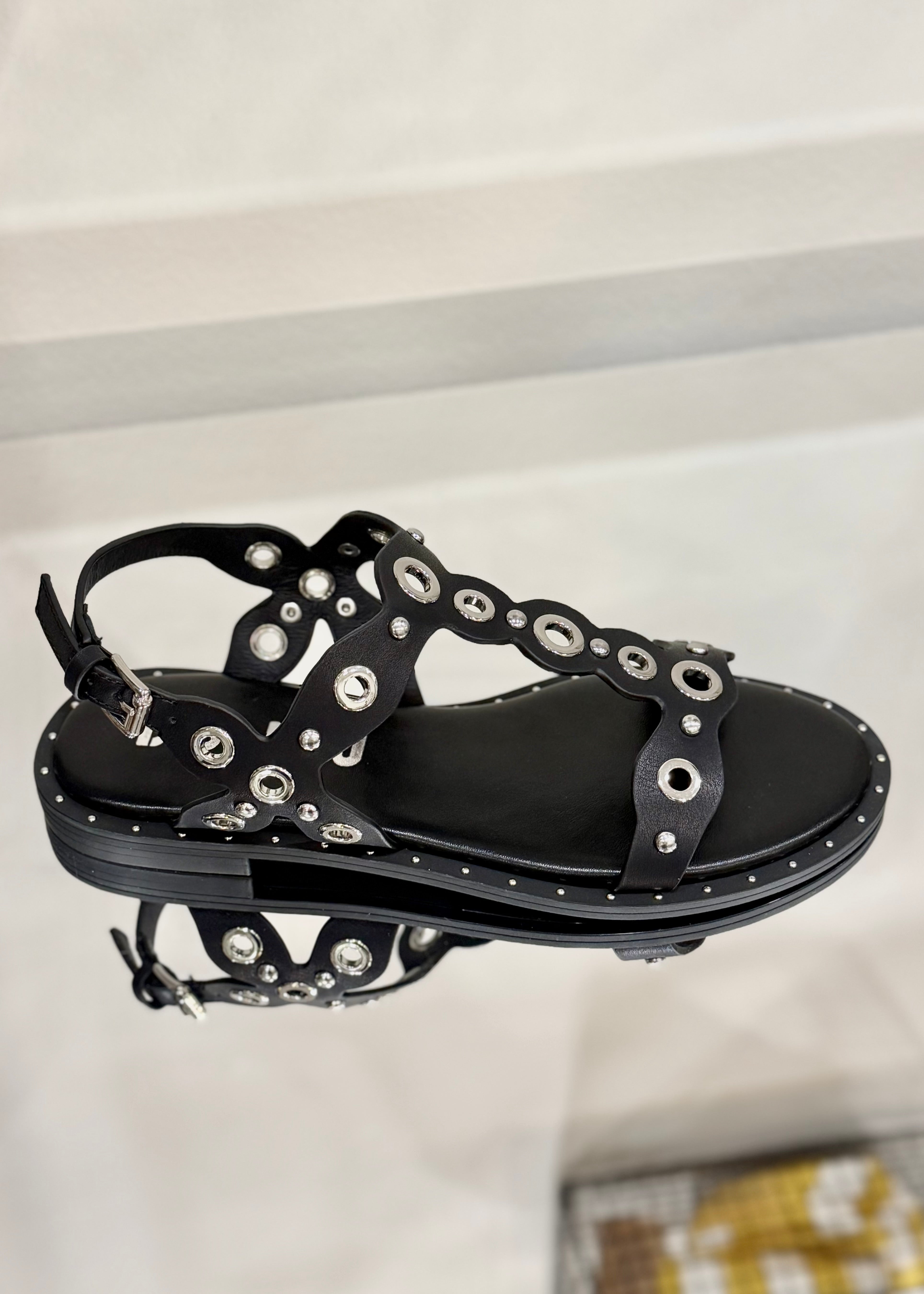 Sandales Bibi Lou Canna noir studs Bibi Lou