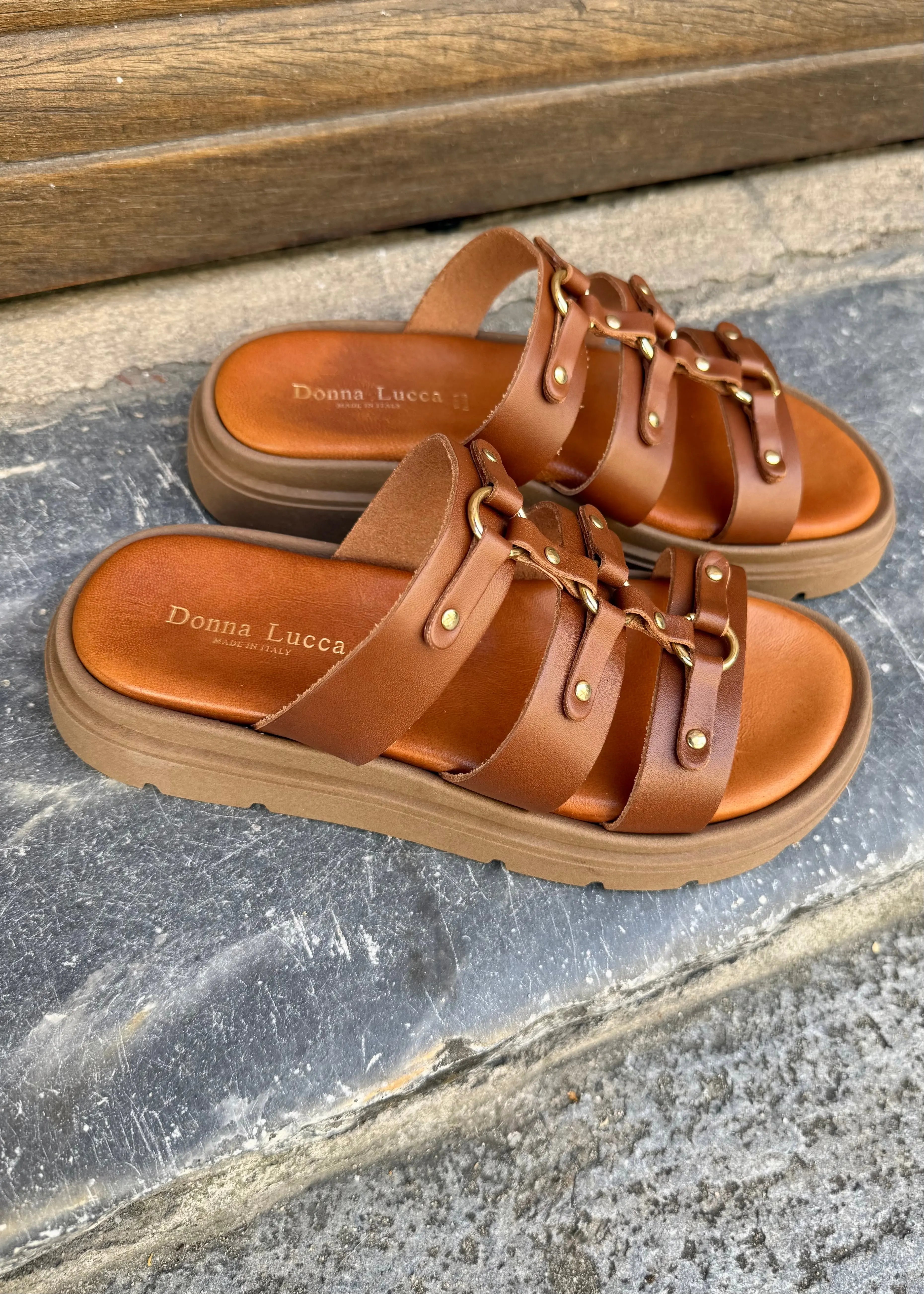 Sandales Donna Lucca 1766 Cognac Donna Lucca