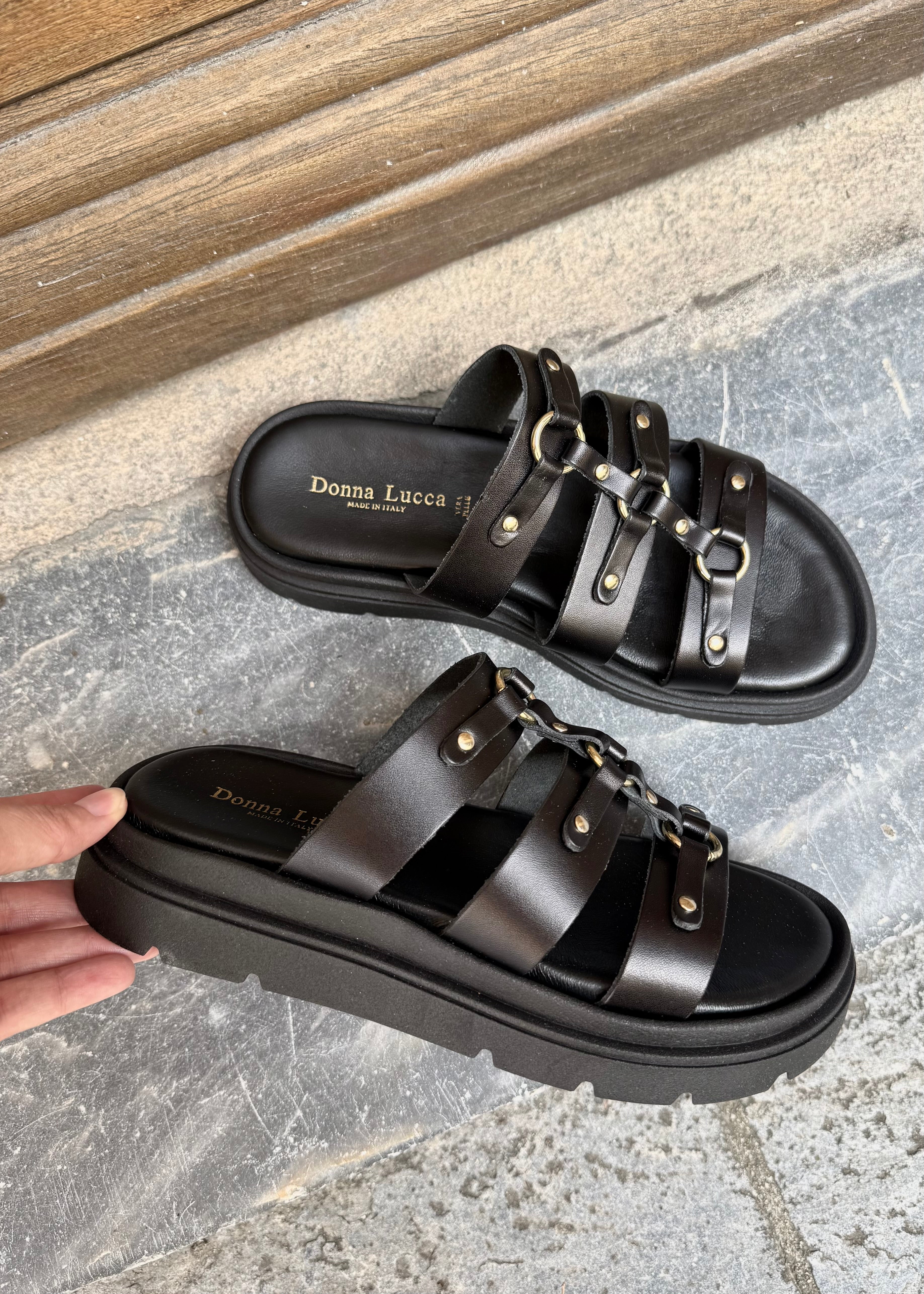 Sandales Donna Lucca 1766 Noir Donna Lucca