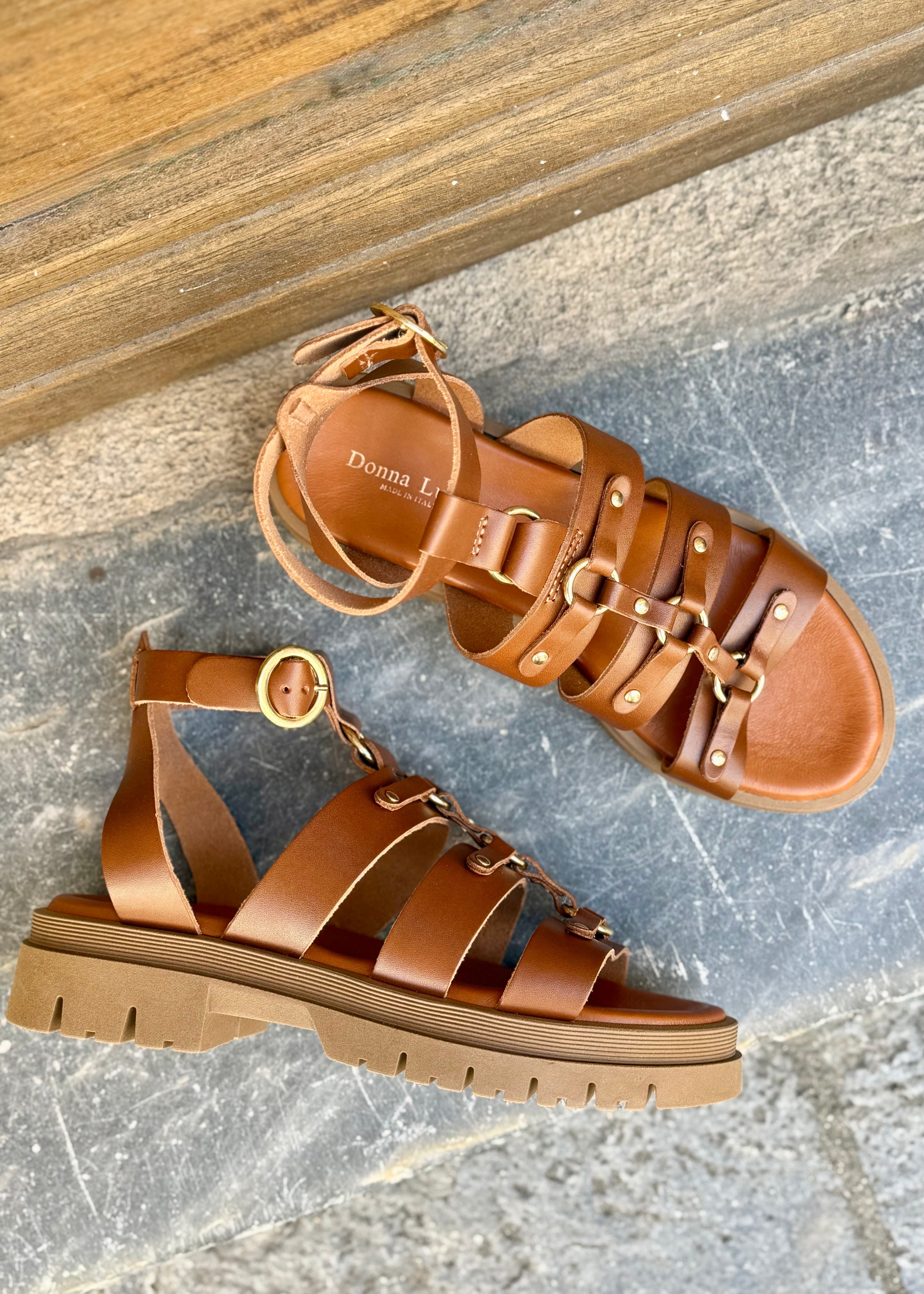 Sandales Donna Lucca 1769 Cognac Donna Lucca