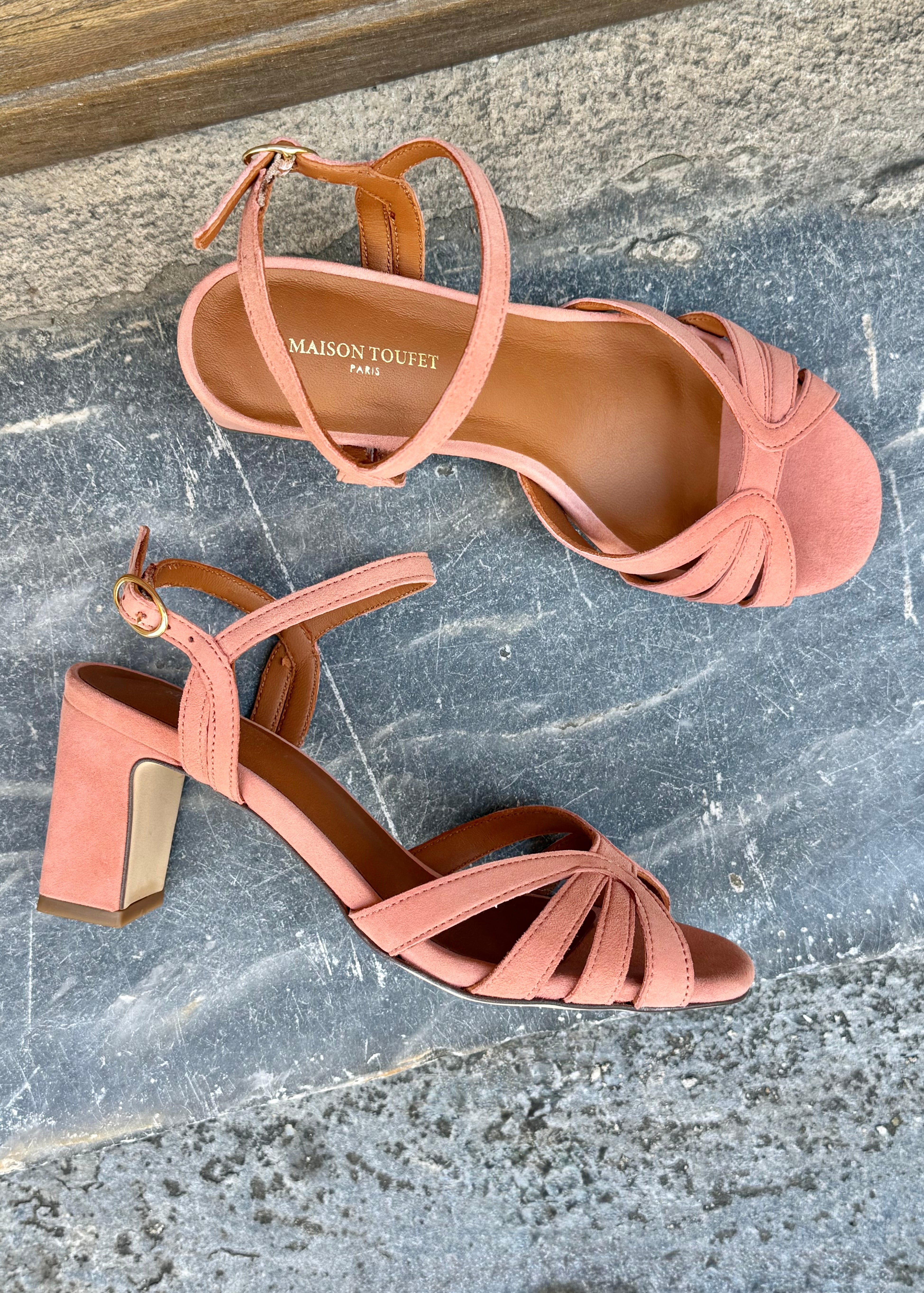 Sandales Maison Toufet Viviane Rose Maison Toufet