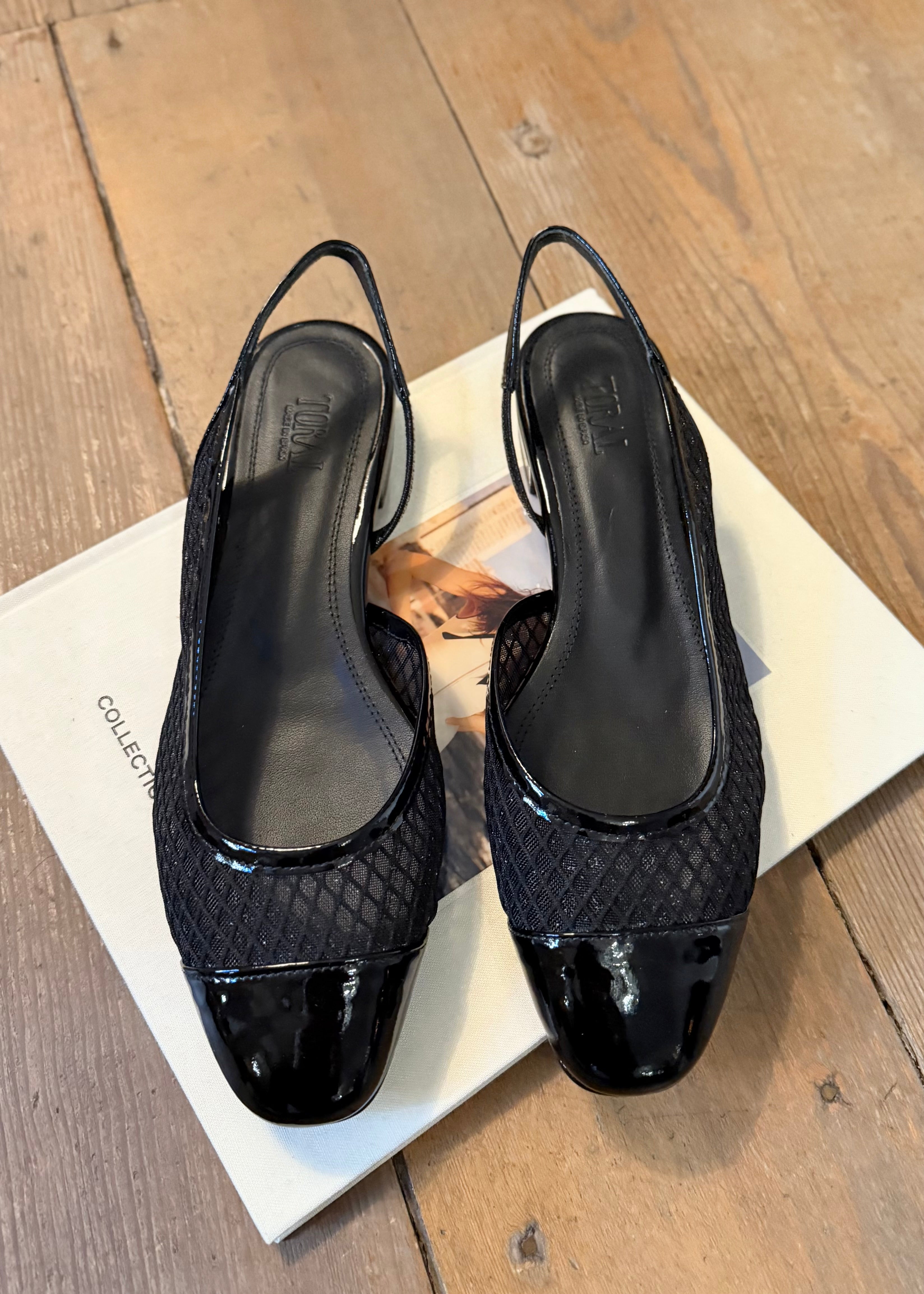 Sandales Slingback Toral Luisa Summer Nero