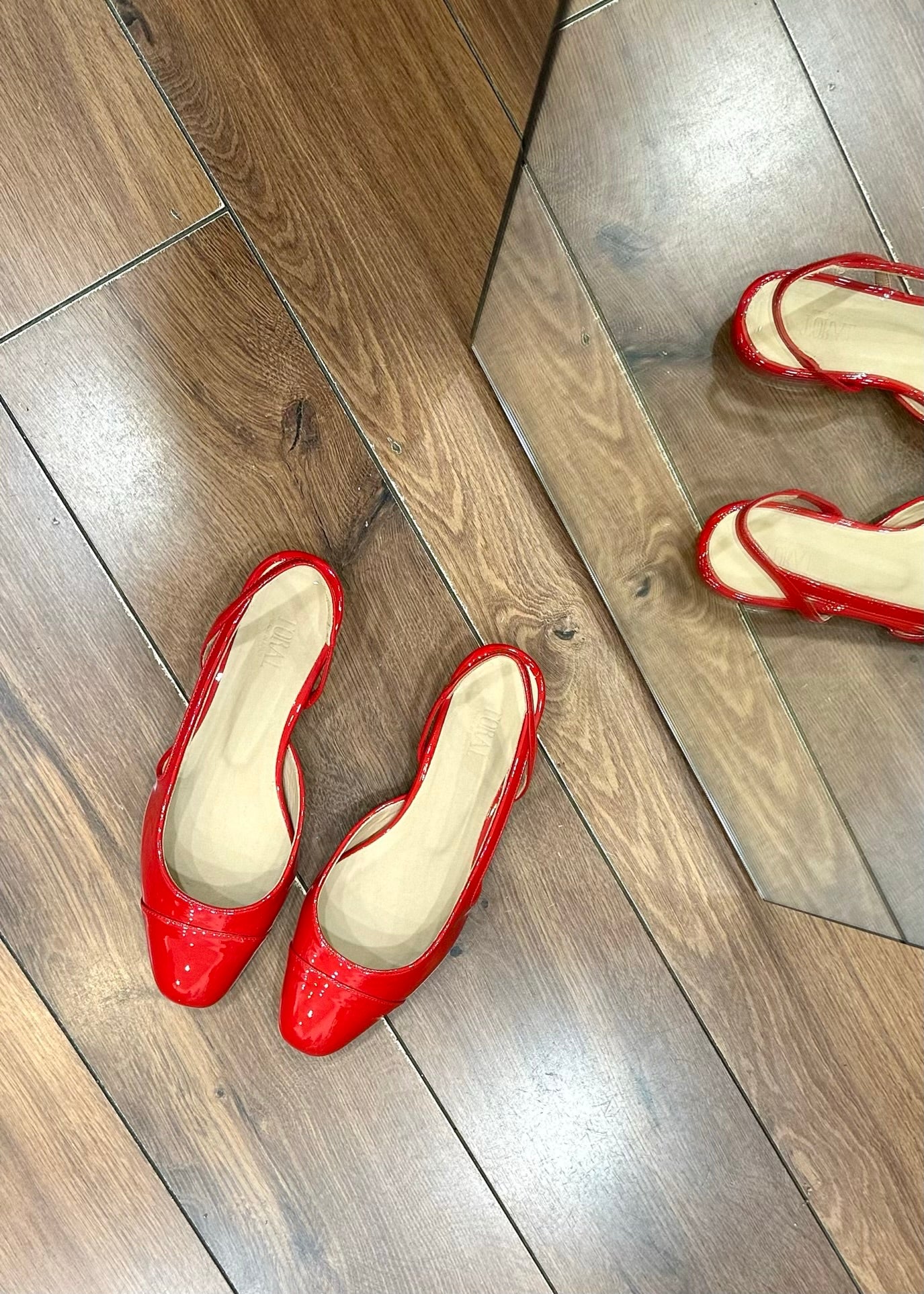 Sandales Slingback Toral Luisa Rojo