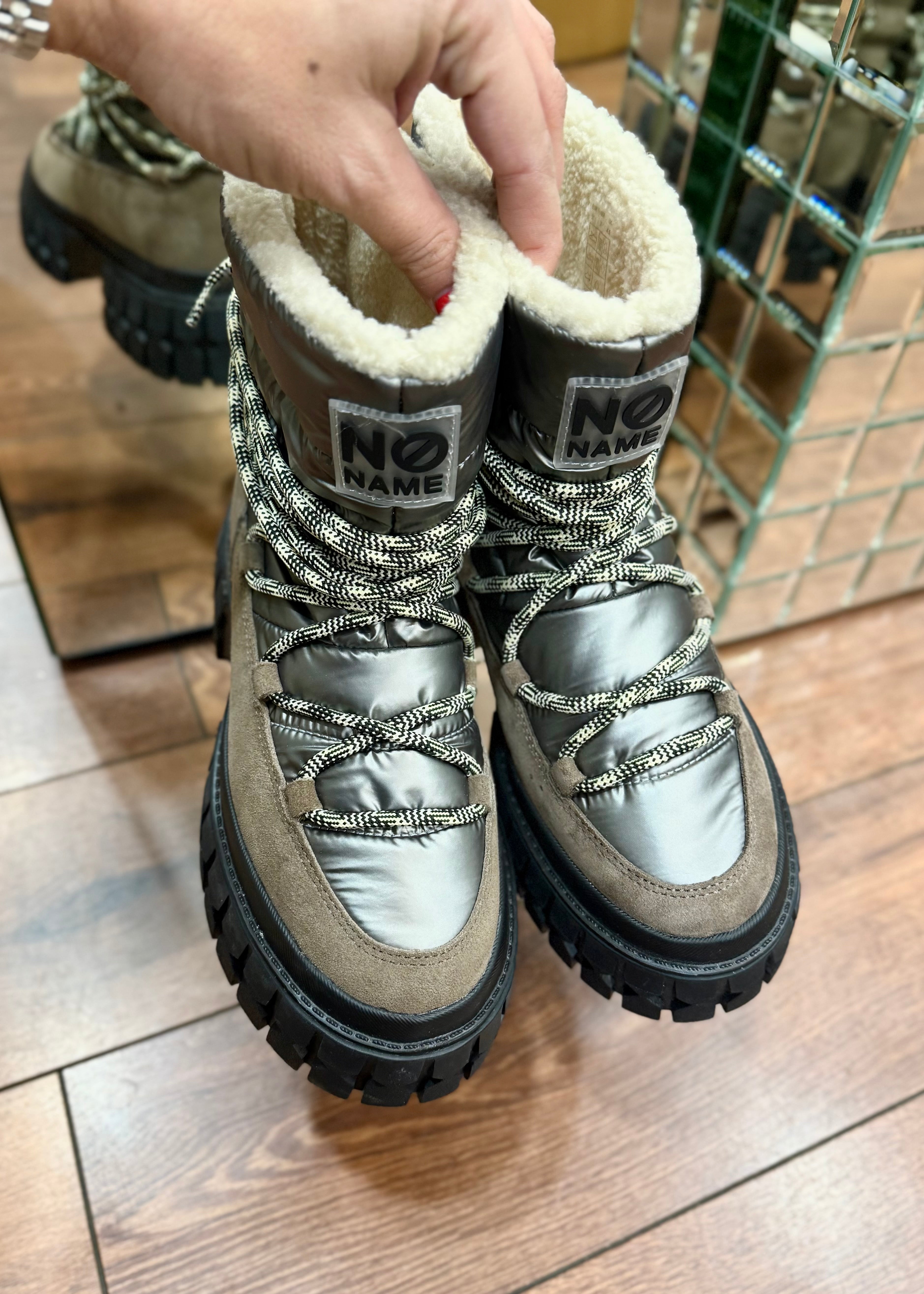 Snowboots No name Gravitee Antik/Taupe