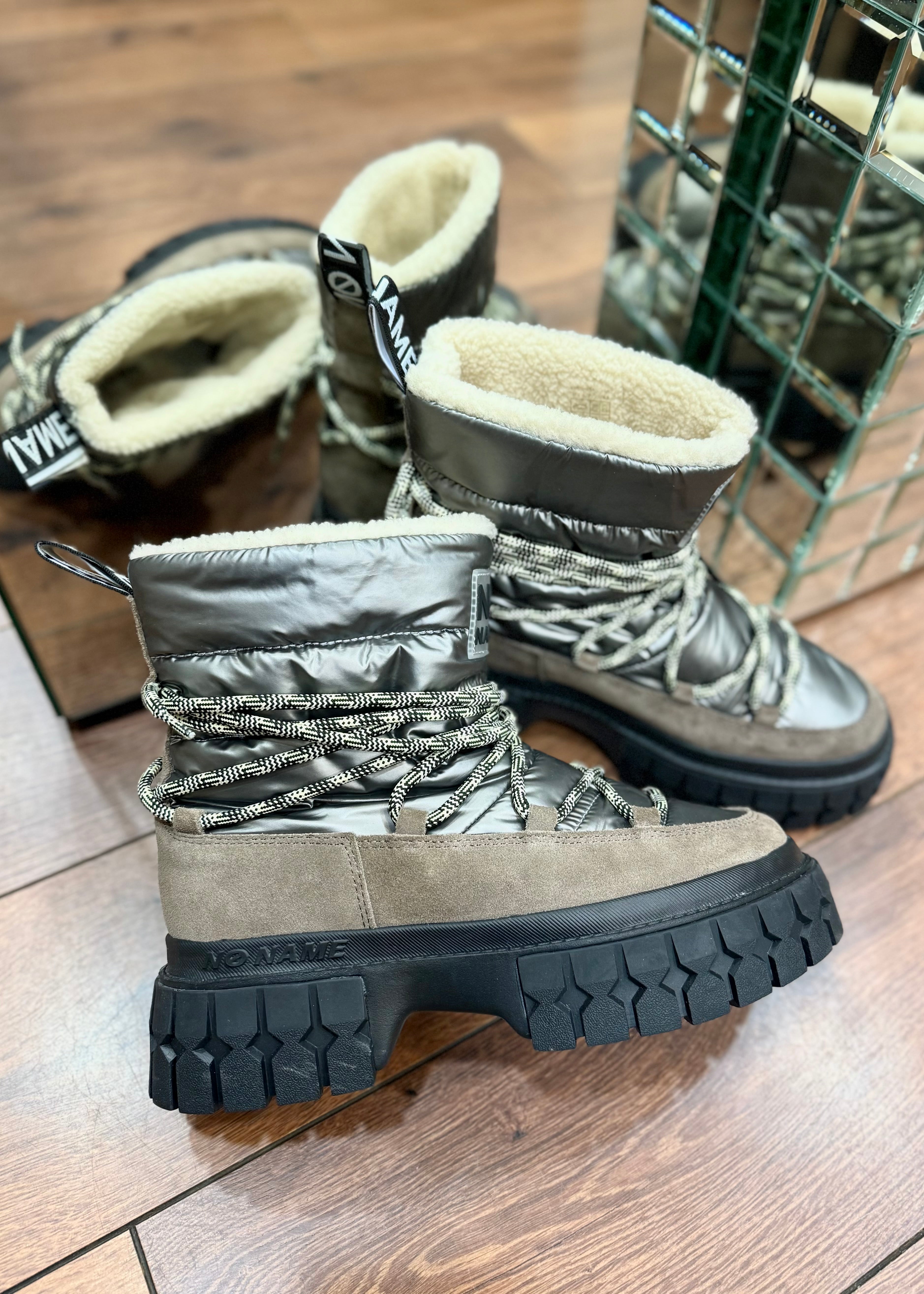 Snowboots No name Gravitee Antik/Taupe