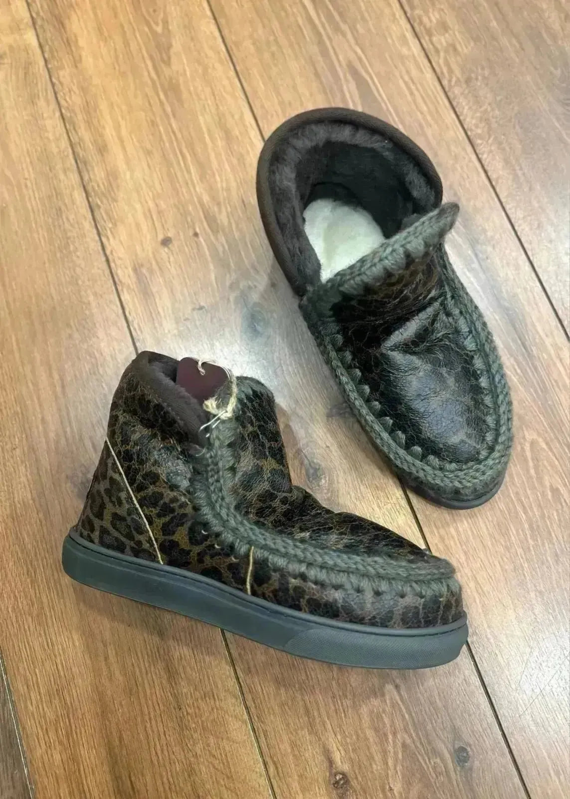 Boots Mou Eskimo sneaker Léopard - L&#39;adresse Corte
