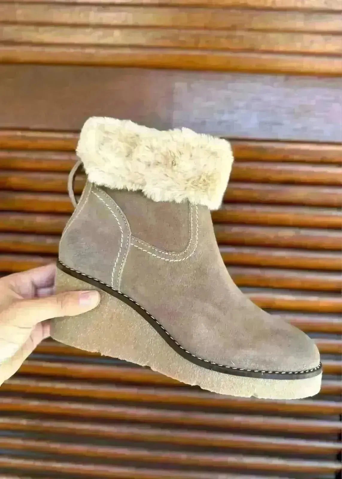 Bottines compensées Mkd Jim Beige - L'adresse Corte