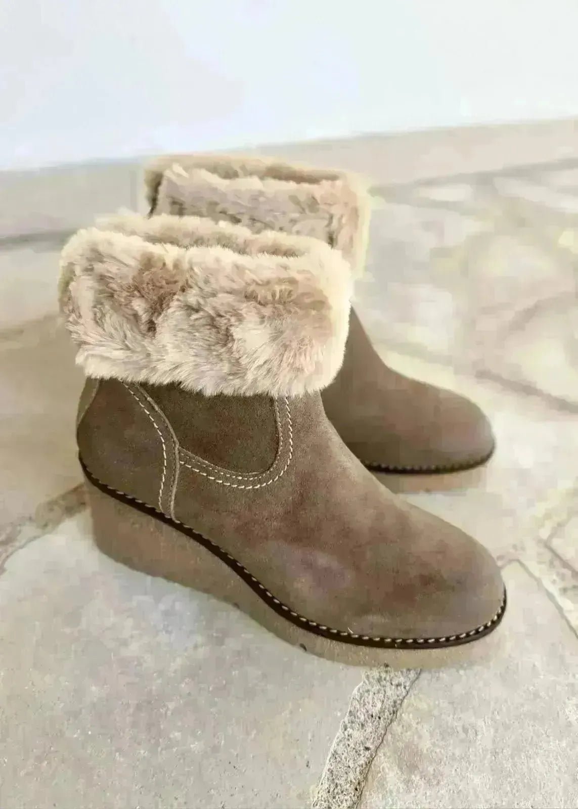 Bottines compensées Mkd Jim Beige - L'adresse Corte