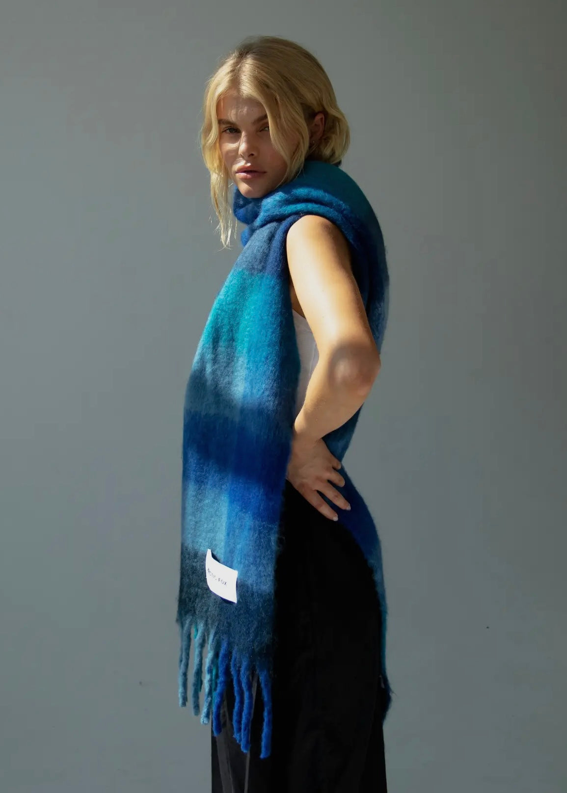 Écharpe Arctic Fox & Co - Blue check Arctic Fox and Co