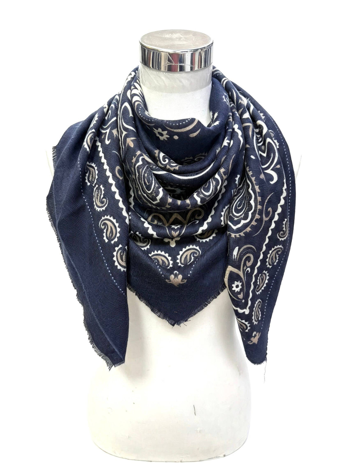 Écharpe bandana K21 Carré Lainé - L'adresse Corte 