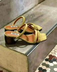 Sandales à talons Bibi Lou 517Z30VK Olive - L'adresse Corte