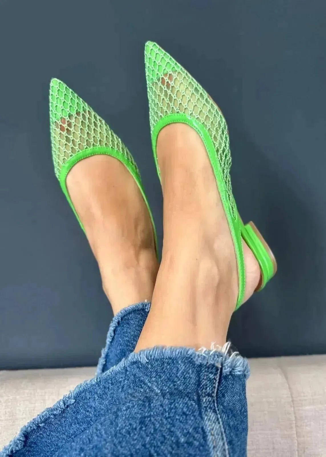 Slingbacks Bibi Lou Elisa verde - L'adresse Corte