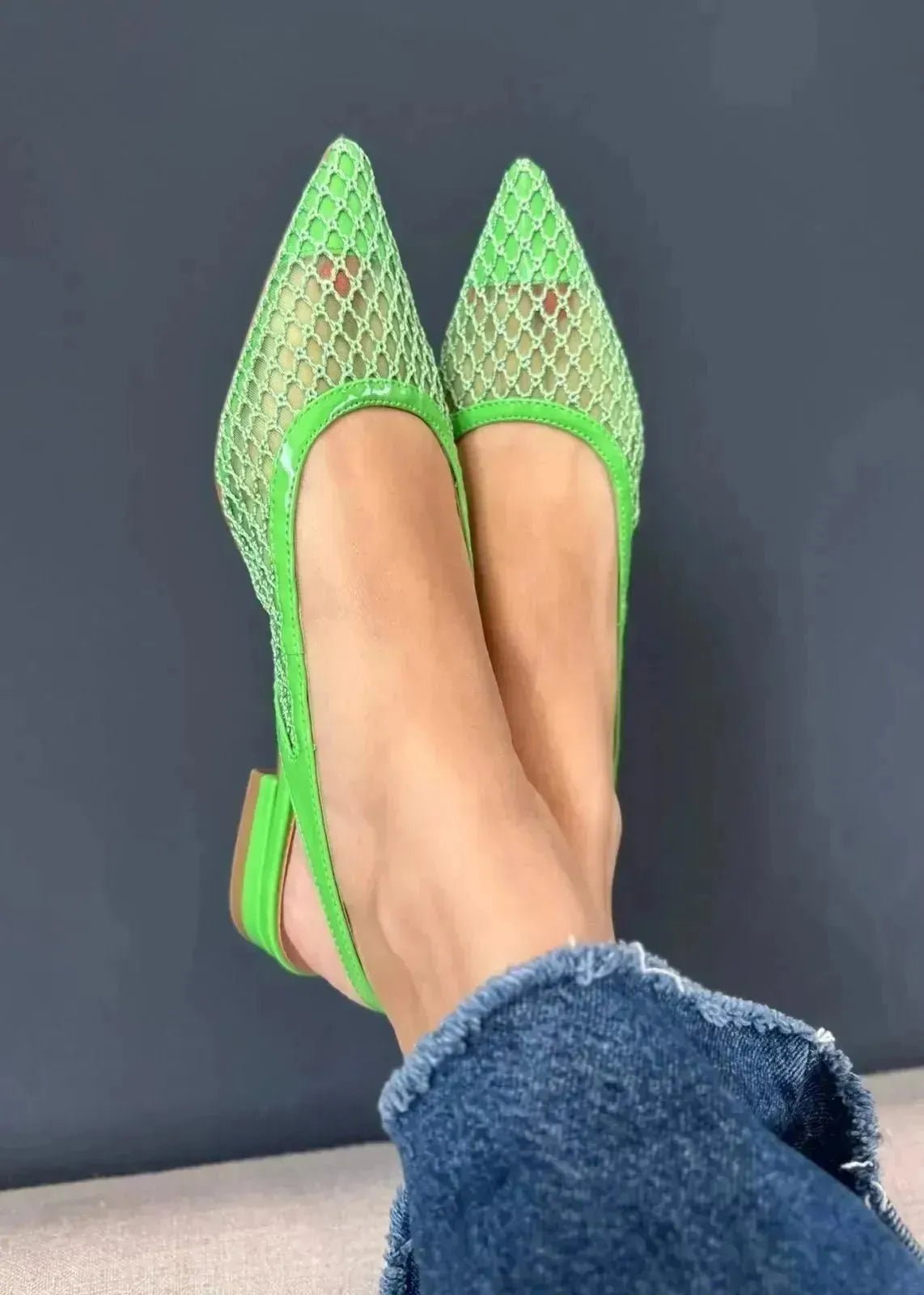 Slingbacks Bibi Lou Elisa verde - L'adresse Corte