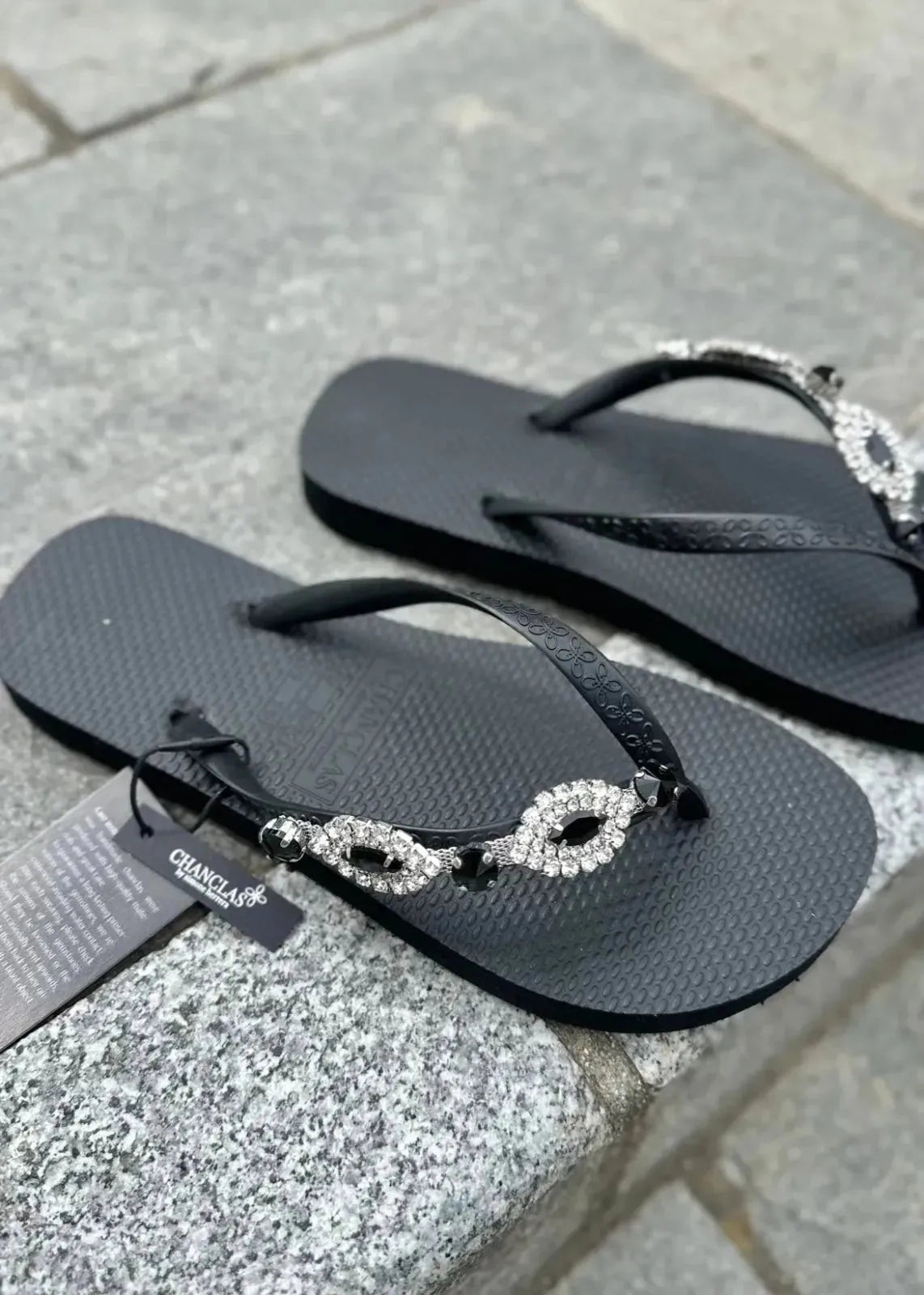 Tongs Chanclas Carlina Noir - L'adresse Corte