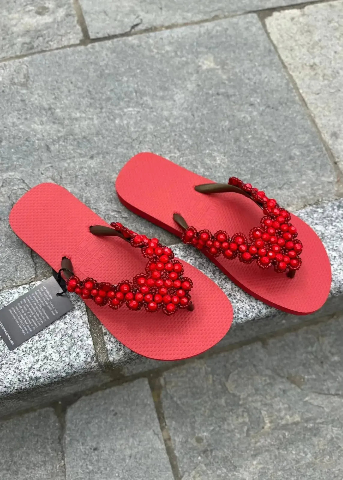 Tongs Chanclas Sofia Rouge - L'adresse Corte