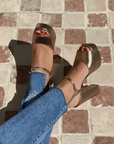 Sandales à talons Bibi Lou Vivian Bronze - L'adresse Corte
